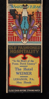 1930s The Hotel Weimer Rathskeller Oyster Bar Chincoteague Hen Shenk Lebanon PA