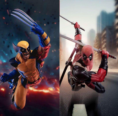SEGA MARVEL COMICS Deadpool & Wolverine Figure Luminasta New SEGA MARVEL COMICS Deadpool & Wolverine Figure Luminasta New