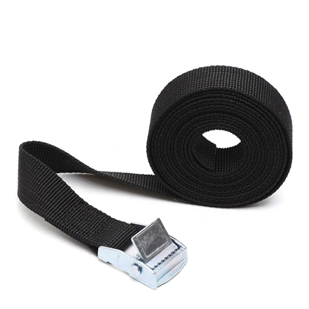 7Pcs 3M Heavy Duty Ratchet Tie Down Straps Car Roof Rack Belts Quick