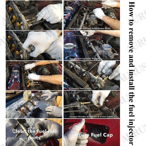 6 OEM SIEMENS Fuel Injectors for BMW N52B25 2.5L N52B30 3.0L i6 Cylinder 7531634 - Picture 6 of 6