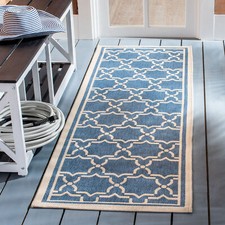 Safavieh Indoor / Outdoor Blue / Beige Area Rugs - CY6916-243