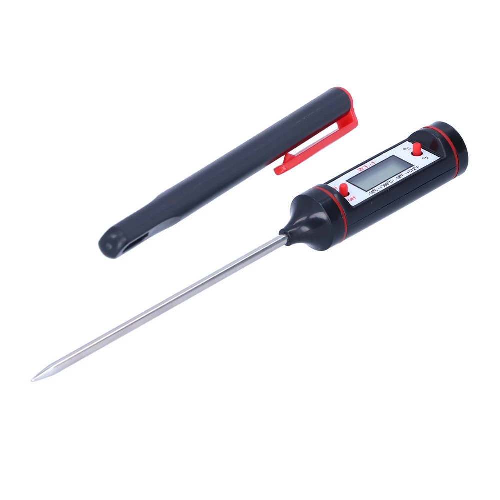Meat Thermometer Digital Food Probe BBQ Cooking Tools ‑50℃~+300℃ Plug‑in Meter