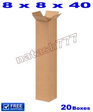 20 - 8x8x40 Cardboard Boxes 32-ECT Mailing Packing Shipping Corrugated Carton