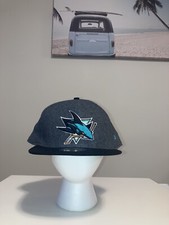 NHL San Jose Sharks 59Fifty Fitted Hat 8 New Era/NHL Big Front Logo - Brand New