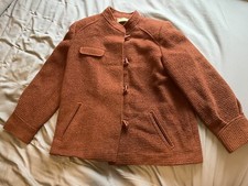 Cache D’or Burnt Orange Wool Blend Woman's Jacket Size 14