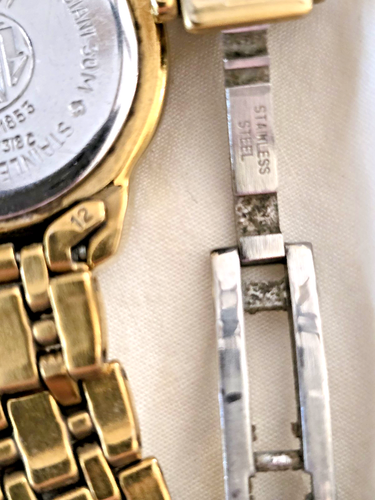 Swiss TISSOT Blue Sapphire Ballade Gold Ladies Watch C218/C318 w/ Box & Papers - Picture 10 of 11