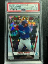  Miguel Amaya 2019 Bowman Chrome RC PSA 10 Atomic Refractor SN# /150 PSA POP 1