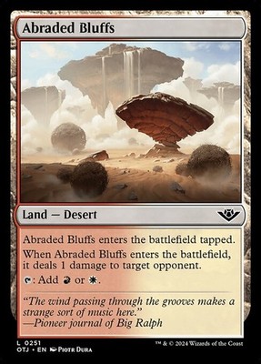 [MTG] Abraded Bluffs (Foil) (0251) (OTJ) LP-HP