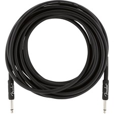 Fender Professional Series Straight to Straight Instrument Cable 25 ft. Black