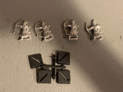 A40092 WARHAMMER FANTASY AOS OLD HIGH ELF ELVES METAL ARCHERS 4 PACK