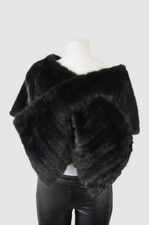 Women's New Natural Mink Fur Cape Shawl Stole Wrap Scarf WEDDING Woman