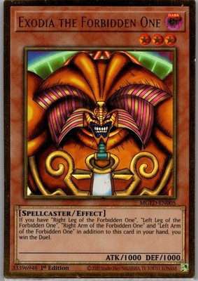Exodia the Forbidden One MGED-EN005 Maximum Gold: El Dorado Yu-Gi-Oh 1st Ed LP