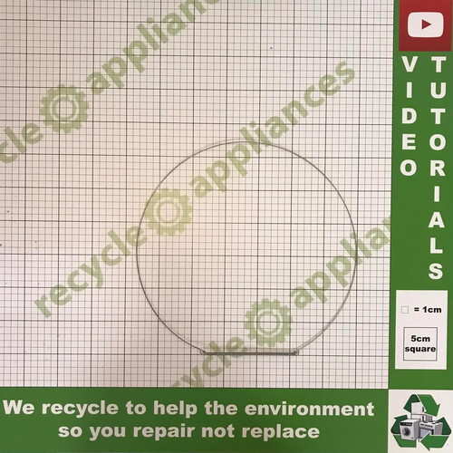 Waschmaschine Türdichtung Fronthalter C00092155