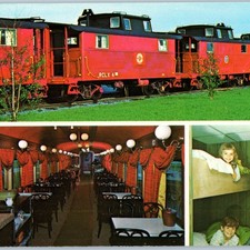 c1970s Strasburg, PA Red Caboose Restaurant Train Railway Oversized Postcard 3S