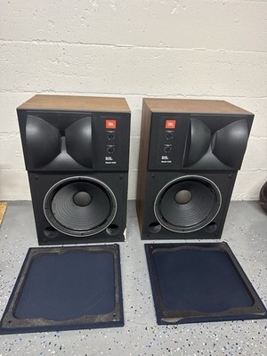 JBL 4425 Studio Monitor Pair Speaker Bi-Radial Horn Set Tested