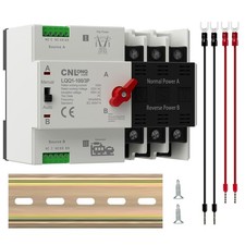 AC110V 100Amp Automatic/Manual Transfer Switch 3P 50/60Hz, 3Poles Mini ATS Auto