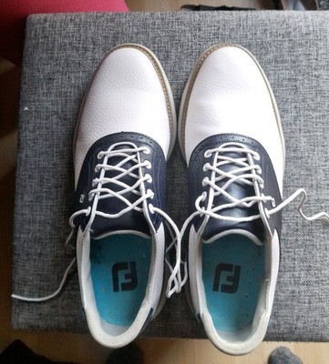 Foot Joy Traditions SL Herren Golfschuhe Gr.44,5 Weiss Navy