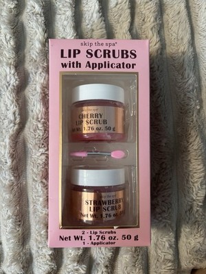 Lip Scrub 2-Pack Jean-Pierre Cosmetics NYC NIB SEALED Strawberry & Cherry Flavor