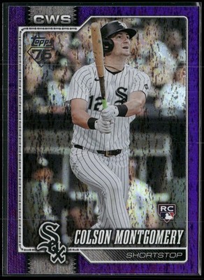 2026 Topps #157 Colson Montgomery Purple Holo Foil #/250