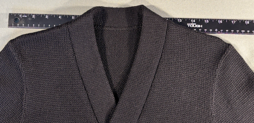 Vintage Letterman's Historic Black Wool Women's Cardigan Varsity "GAA" K 30/40's - Afbeelding 7 van 17