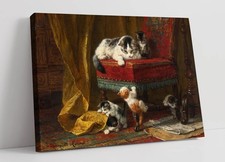MOTHER'S PRIDE, HENRIETTE RONNER-KNIP - FRAMED CANVAS WALL ART PICTURE PRINT