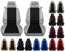 Fits 1999 to 2006 Chevy Silverado truck Front set seat covers with design