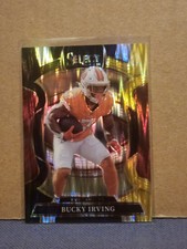 2025 Panini Select - Concourse Bucky Irving #38 Black & Gold Shock Prizm