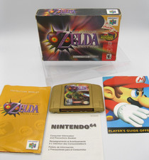 Legend of Zelda Majora's Mask Nintendo 64 N64 Collector's Box CIB Holo Gold