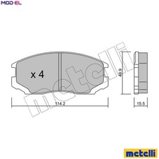 BRAKE PAD SET DISC BRAKE 22-0221-0 FOR MITSUBISHI LIBERO/V/Station/Wagon COLT