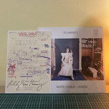 PJ Harvey - Vinyl - Signed Lyric Card - White Chalk Demos
