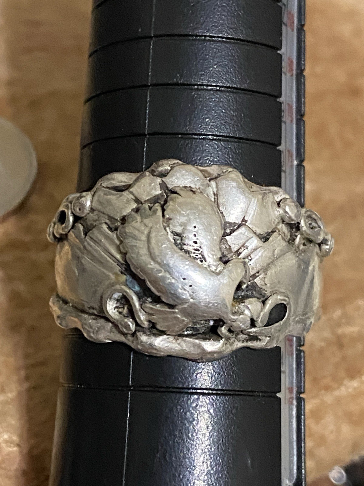 Native American Sterling Silver Eagle Navajo Ring… - image 7