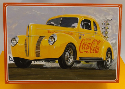 AMT - 1940 Ford Coupe ''Coca-Cola'' 1/25 Unbuilt, Needs Rims & Tires