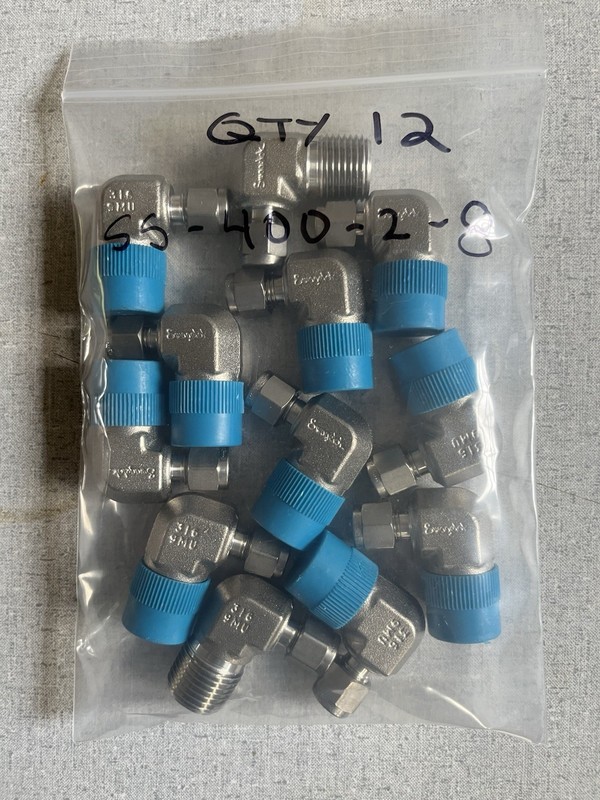 Swagelok SS-400-2-8, 1/4 tube x 1/2 NPT Elbow, several availiable