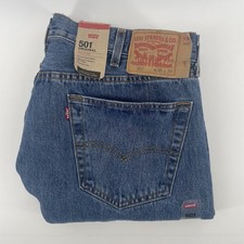 Levis Men's 501 38x34 Original Fit Jeans Straight Leg Button Fly 100 Cotton NWT