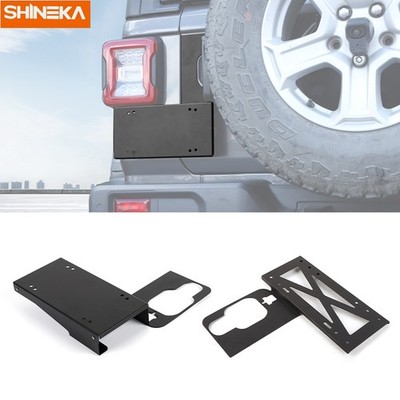 For 18+ Jeep Wrangler JL Tailgate Handle Mount License Plate Tag Holder Bracket