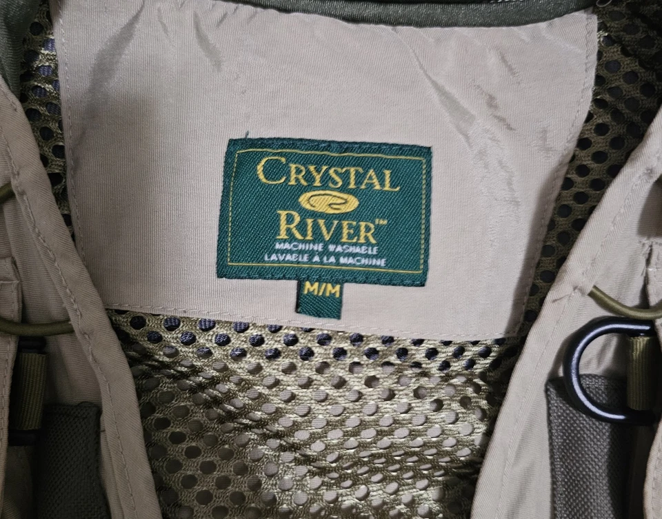 Crystal River Utility Trucha Pesca/Mosca - Caza Camping Chaleco Bronceado Talla M Foto 2 de 3