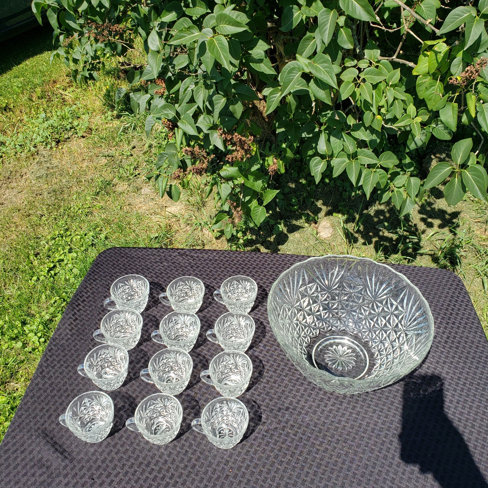 Vintage Anchor Hocking Punch Bowl, Cups and Hooks 26 Piece Set | eBay