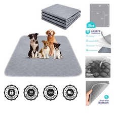 Waterproof Extra Large Dog Playpen Mat - Reusable Pee Pads for Easy Clean-Up
