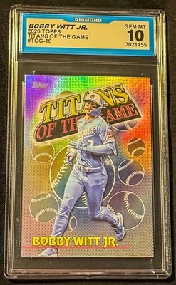 WITT BOBBY ゲームセンター・ゲームカード JR. eBay | #TOG-16 Jr Witt Bobby Game the of Titans 1 Series Topps 2026 ゲームセンター・ゲームカード