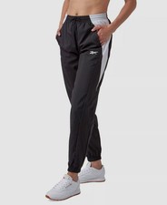 Reebok Women's Black Vector Woven Track Pants Size L