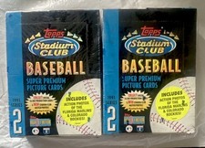 Topps 1993 Stadium Club Series 2. 2 Sealed MLB Baseball Trading Card Boxes