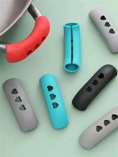 Silicone Pot Handle Grip Sauce Pan 2 X Handle Sleeve Slip Anti Scald Kitchen