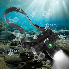 WINDFIRE Scuba Diving Headlamp, Rechargeable Dive Light, IPX8 Waterproof Unde...