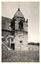 Carmel CA California Mission Bell Tower View 1940s RPPC Photo Postcard COPY