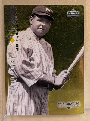 1999 Upper Deck Black Diamond GOLD TRIPLE #90 Babe Ruth Yankees HOF RARE /1500