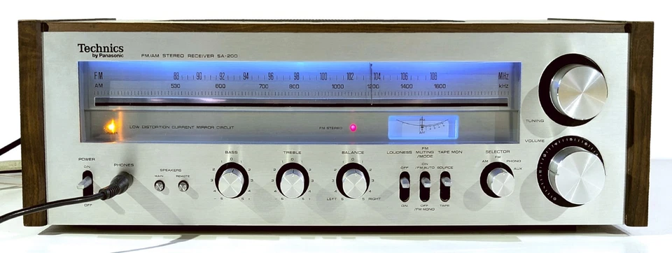 🔥【REVISADO PROFESIONAL】¡Receptor estéreo 60W Technics SA-200! ELIGE COLOR LED💥GARANTÍA Foto 3 de 4
