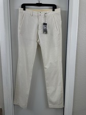 NWT marithe francois girbaud Men's Cream White Pants Work Italy 46 cotton 31 32