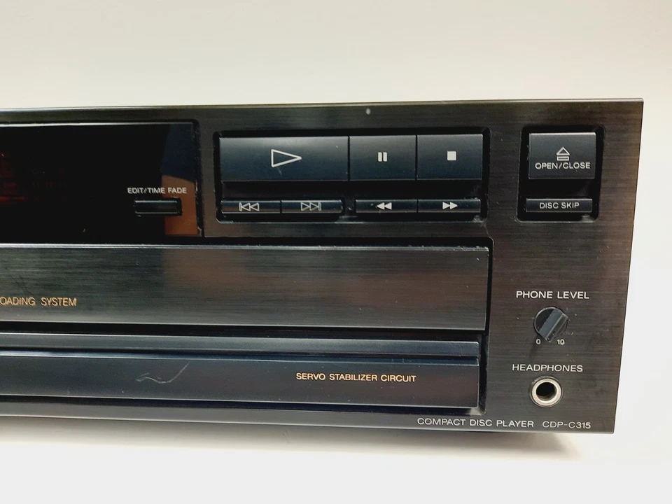 Sony CDP-C315 5-Disc Carousel CD Changer, No Remote, Tested Working - Image 4 of 4