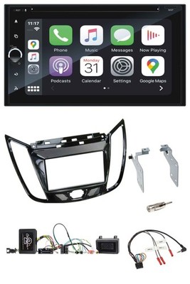 Blaupunkt USB DAB Bluetooth 2DIN TMC Lenkrad Navigation für Ford C-Max Kuga Klav