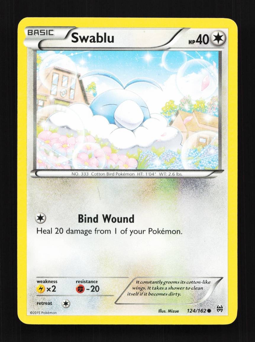Swablu 124/162 LP BREAKthrough English Pokemon Card TCG